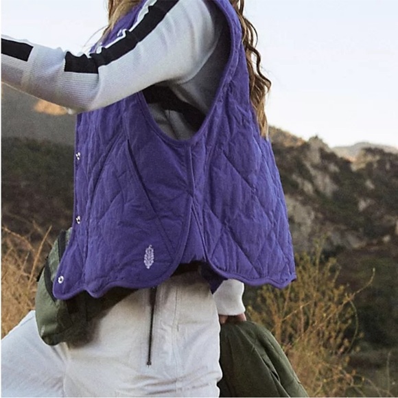 FP Movement Free People Quinn Quilted Puffer Vest Size M - Picture 2 of 9